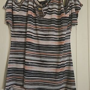 Robert Louis Open Shoulder Blouse Size Womens S Sheer